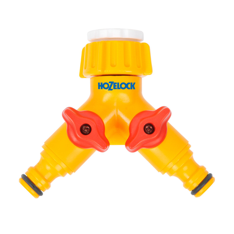 Hozelock Dual Tap Connector ¾” & ½" adapter