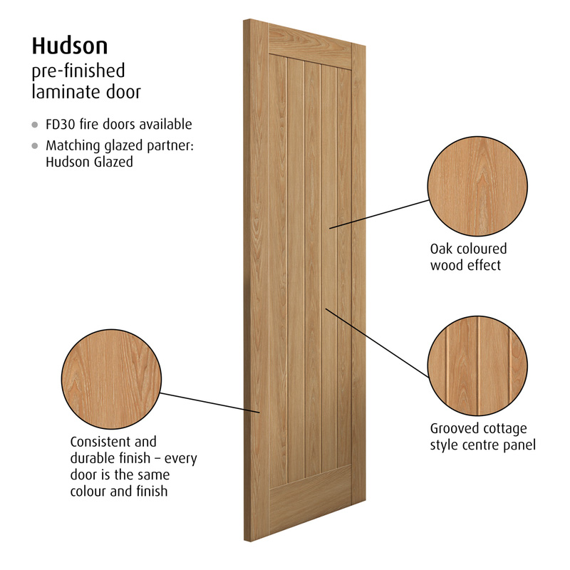 Hudson Laminate Internal Door 44 x 2040 x 926mm