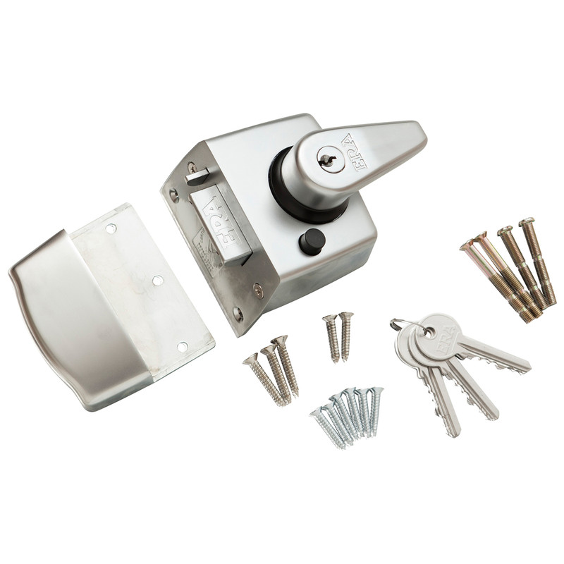 ERA BS High Security Nightlatch Satin Chrome Standard