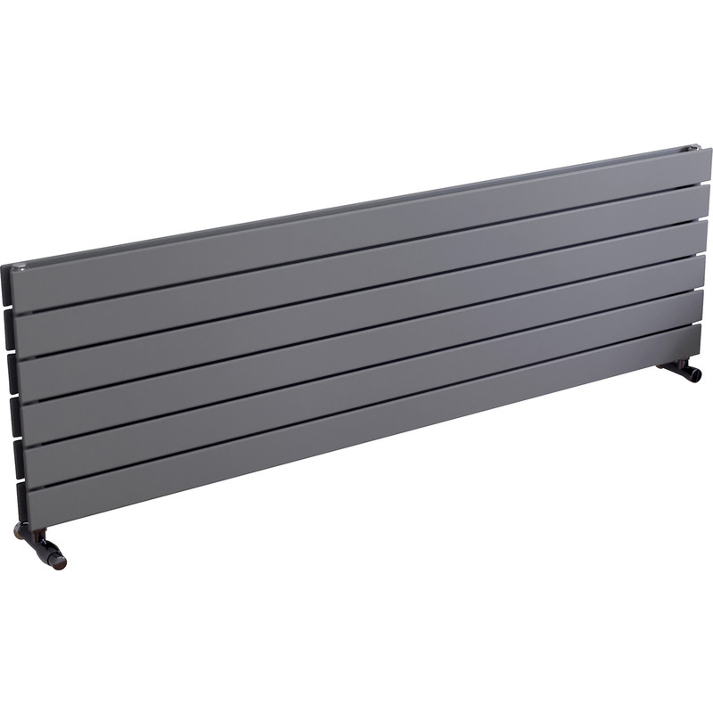 Ximax Oxford Duo Horizontal Designer Radiator 445 x 1500mm 3901Btu Silver