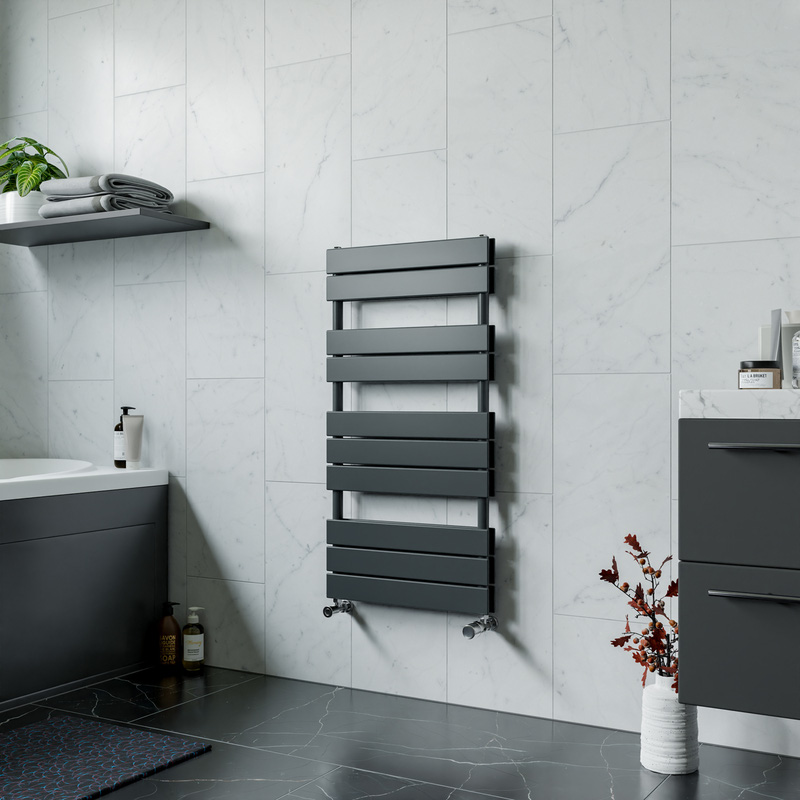 Ximax Oxford Double Panel Towel Radiator 970 x 500mm 2177Btu Anthracite