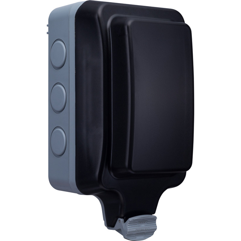 BG IP66 Single 13A Socket with Large Enclosure 1 Gang Unswitched