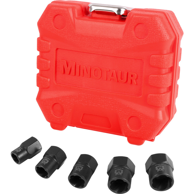 Minotaur Bolt Grip Nut Remover Set 5 Piece