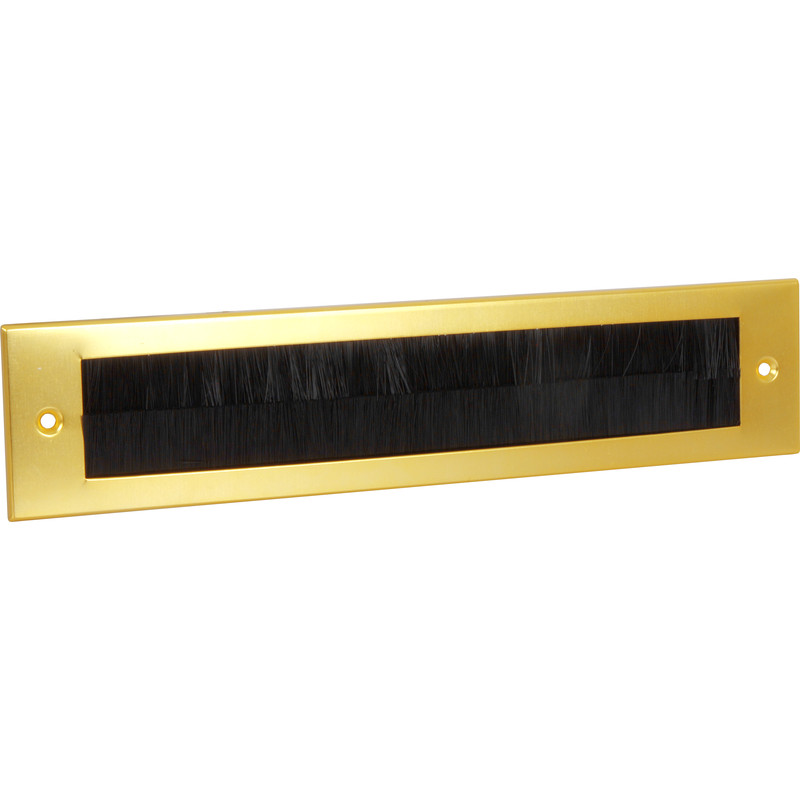 Stormguard Flushback Brush Letter Plate Gold