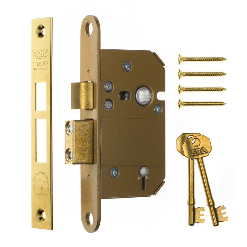 ERA Pro-Fit Euro Profile Sashlock 64mm Brass
