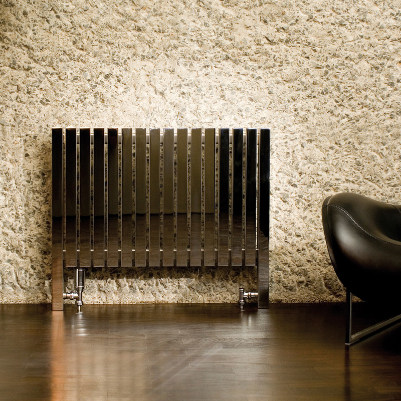 Aeon Arat Designer Radiator 760 x 690mm Btu 3115 Brushed Stainless Steel