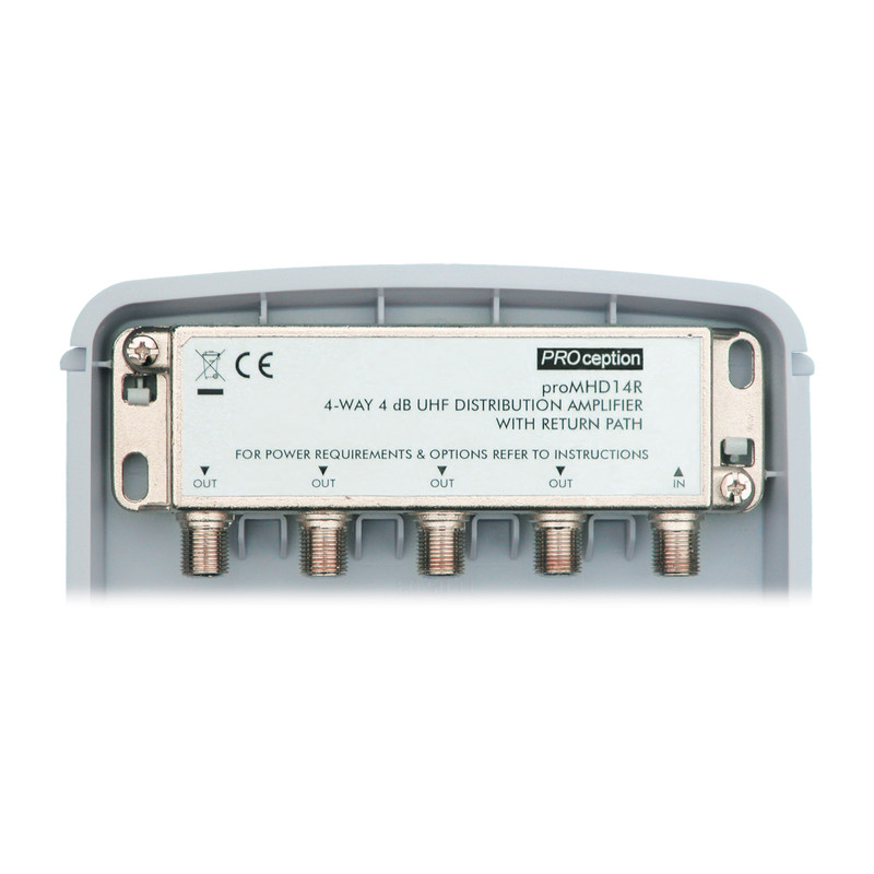 PROception Dual Mode Sky/Freeview Amplifier & Flexible Power 4 Way External Masthead