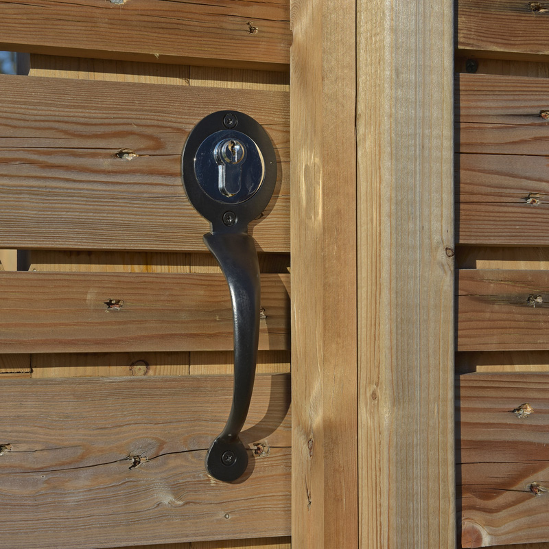 GateMate Euro Lock Pull Handle 200mm Epoxy Black