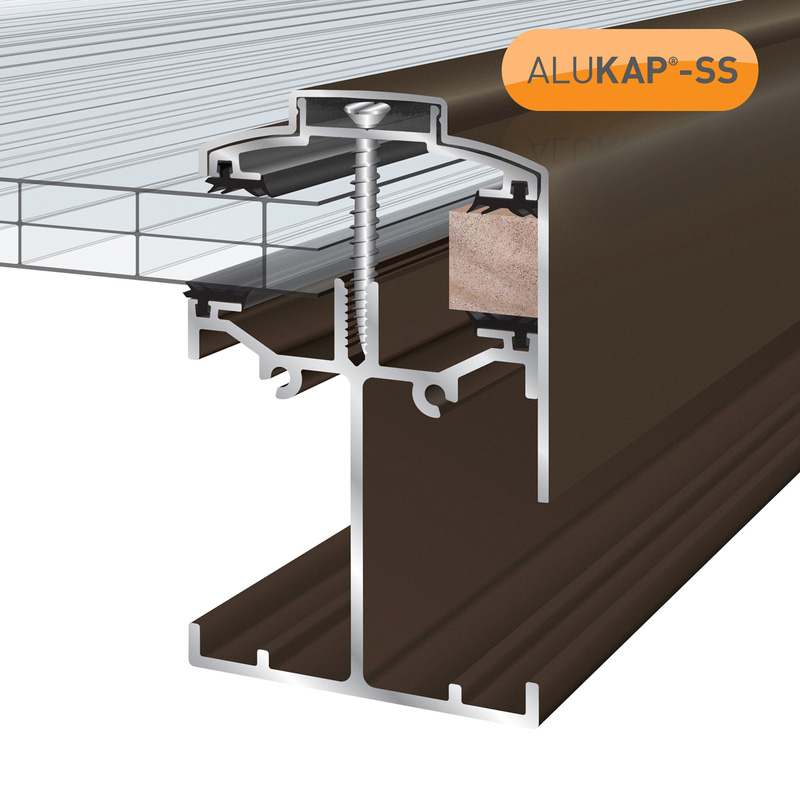 Alukap-SS Self Support Gable Bar Brown 4800mm