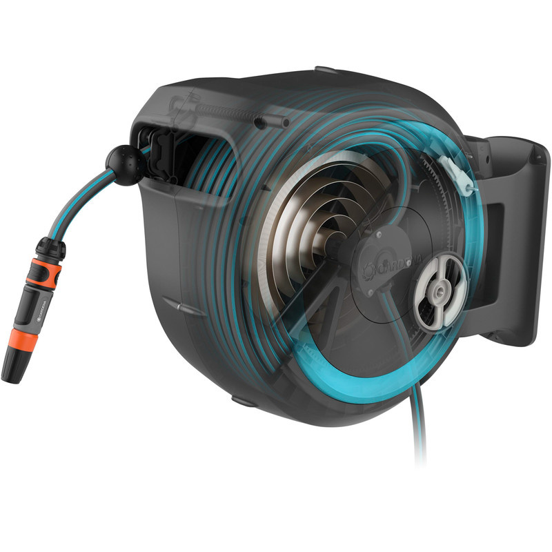 Gardena Wall Mounted Hose Box Roll Up 25m