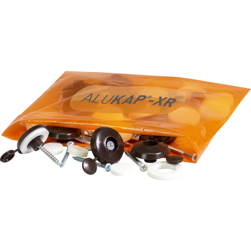 Alukap-XR Fixing Buttons 50 Pack Brown