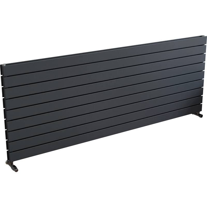Ximax Oxford Duo Horizontal Designer Radiator 670 x 1800mm 6502Btu Anthracite