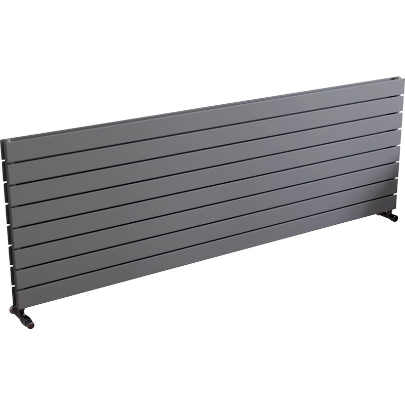 Ximax Oxford Duo Horizontal Designer Radiator 595 x 1800mm 5922Btu Silver
