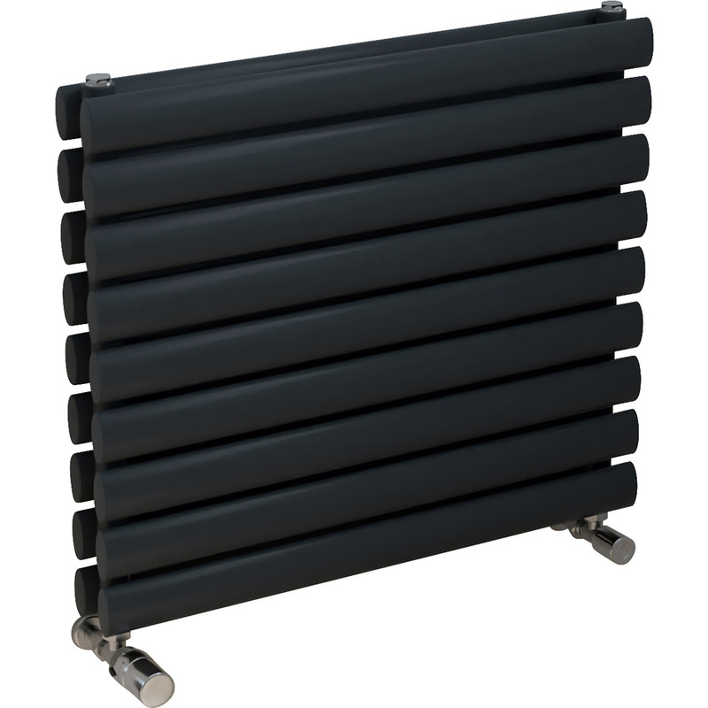 Ximax Bristol Double Horizontal Designer Radiator 584 x 600mm 1973Btu Anthracite