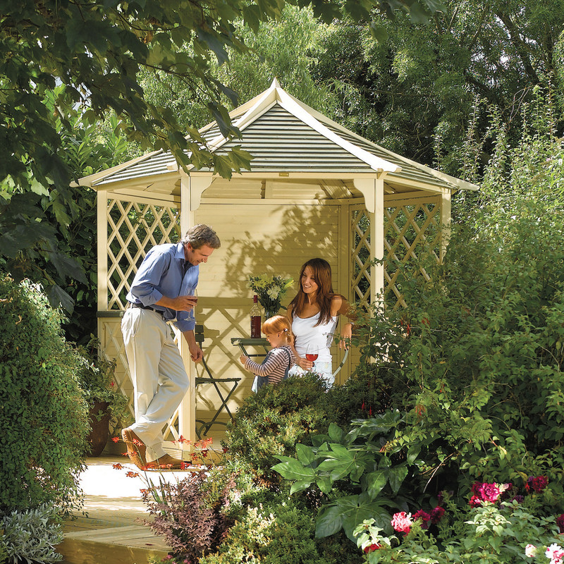 Rowlinson Gainsborough Gazebo 270cm (h) x 300cm (w) x 260cm (d)