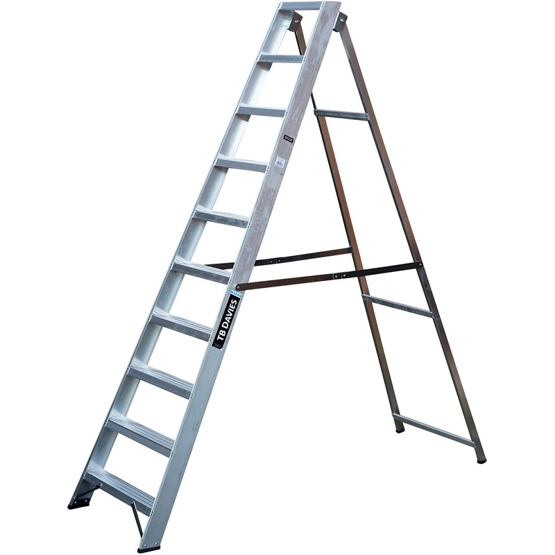 TB Davies Industrial Swingback Step Ladder 10 Tread SWH 3.4m