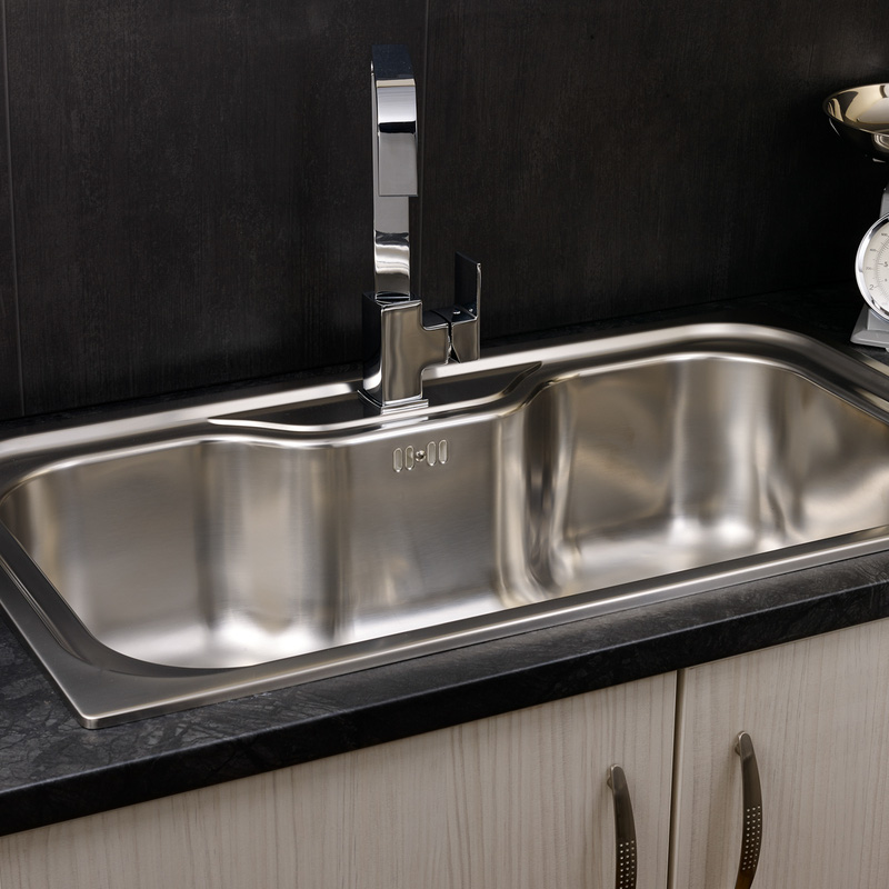 Reginox Jumbo Stainless Steel Kitchen Sink Single Bowl