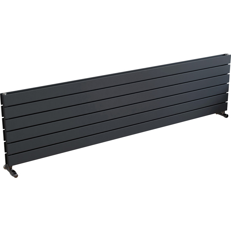 Ximax Oxford Duo Horizontal Designer Radiator 445 x 1800mm 4679Btu Anthracite