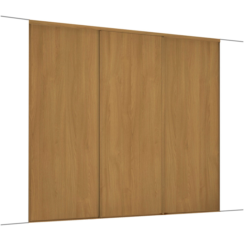 Spacepro Classic 3 Door Sliding Wardrobe Kit Oak 2672 x 2260mm