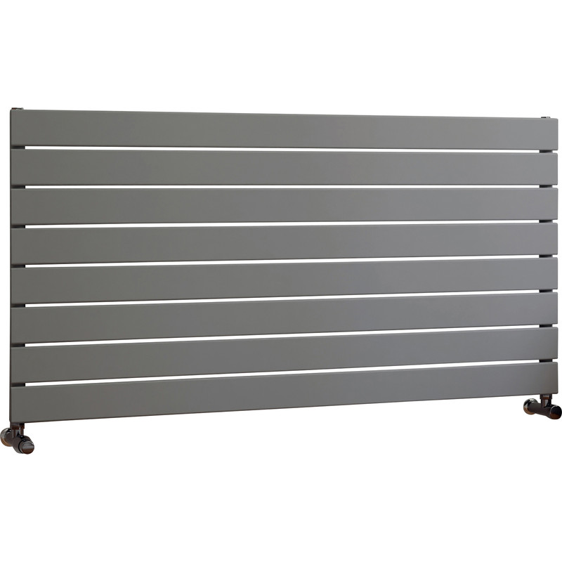 Ximax Oxford Single Horizontal Designer Radiator 595 x 1200mm 2597Btu Silver