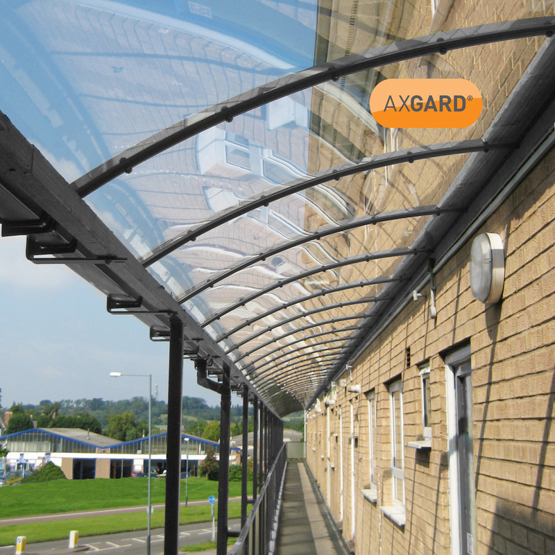 Axgard Polycarbonate Clear Impact Resisting Glazing Sheet 4mm 620 x 1240mm