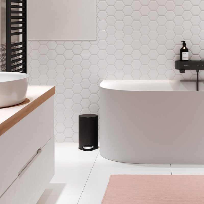 Hansgrohe AddStoris Pedal Bin Matt Black