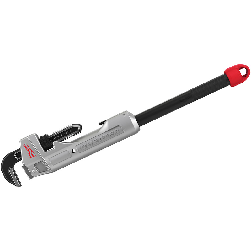 Milwaukee Cheater Aluminium Adjustable Pipe Wrench