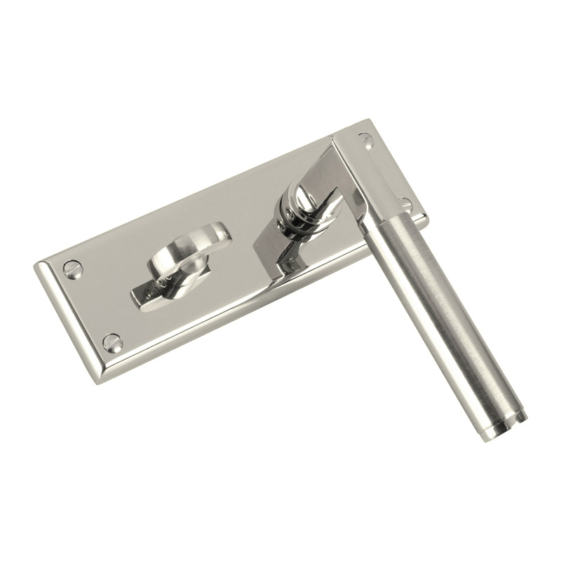 Serozzetta Sessanta Door Handles Bathroom Polished / Satin Nickel