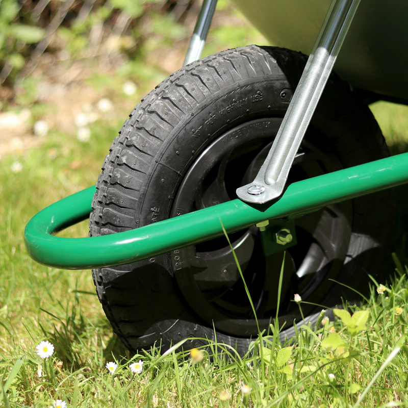 Easiload Galvanised Wheelbarrow 85L Pneumatic Wheel