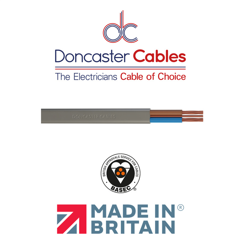 Doncaster Cables Twin & Earth Cable (6242Y) Grey 10.0mm2 Drum