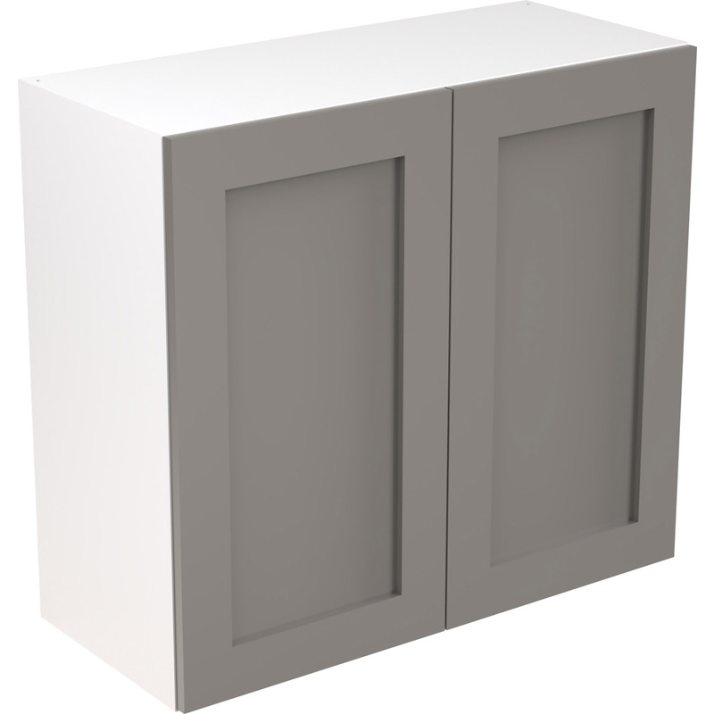 Kitchen Kit Flatpack Shaker Kitchen Cabinet Wall Unit Ultra Matt Dust Grey 800mm