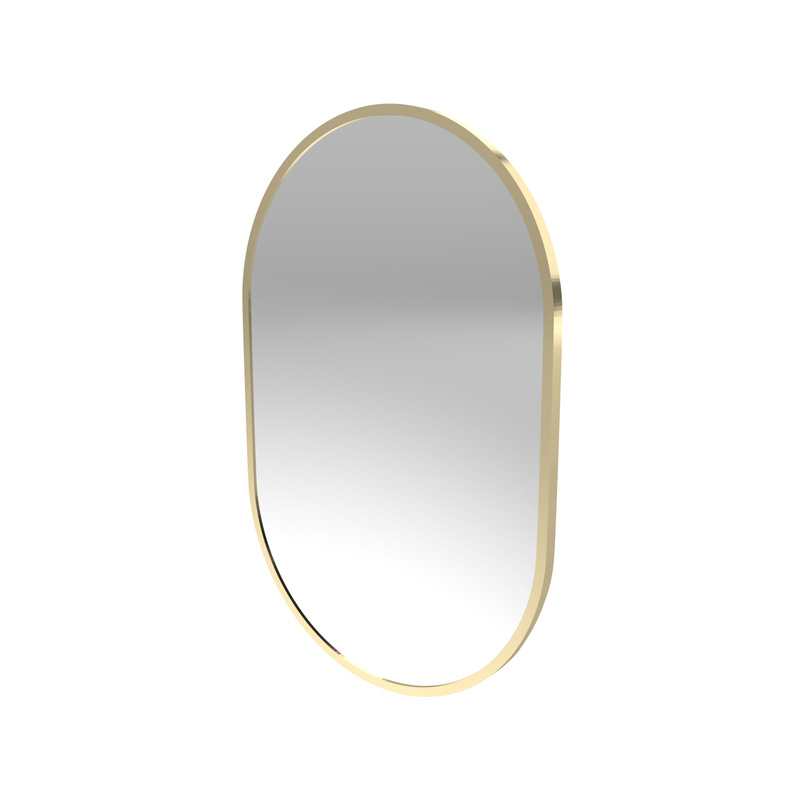 Sensio Fern Non-Illuminated Bathroom Mirror Brass 600 x 400mm