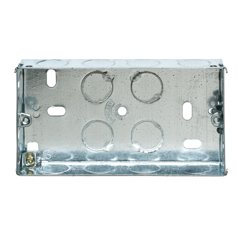 Appleby Metal Back Box 2 Gang 25mm