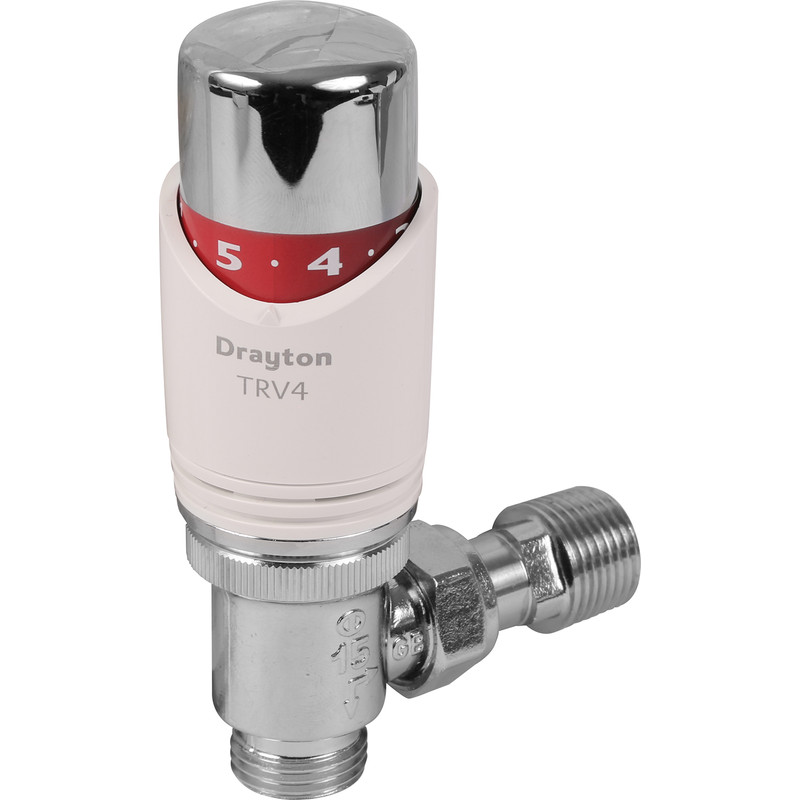 Drayton TRV4 Classic Thermostatic Radiator Valve 15mm Angled