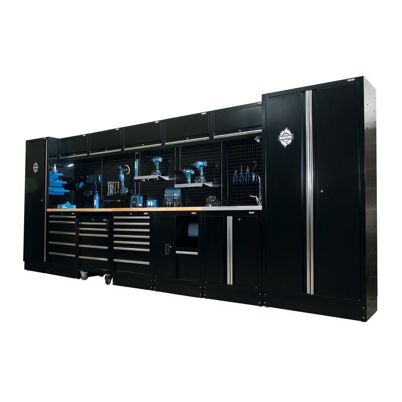 Draper BUNKER® Modular Storage Combo 25 PC with Sink and Hardwood Worktop