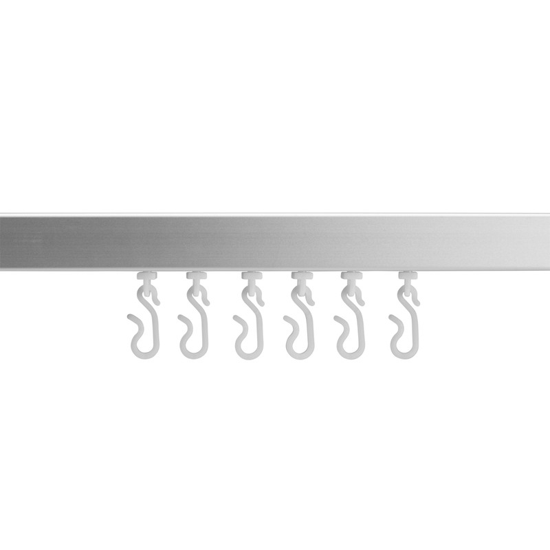 Croydex Slenderline Shower Track Kit Chrome