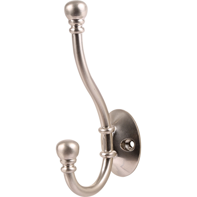 Ball End Hat & Coat Hook Satin Nickel