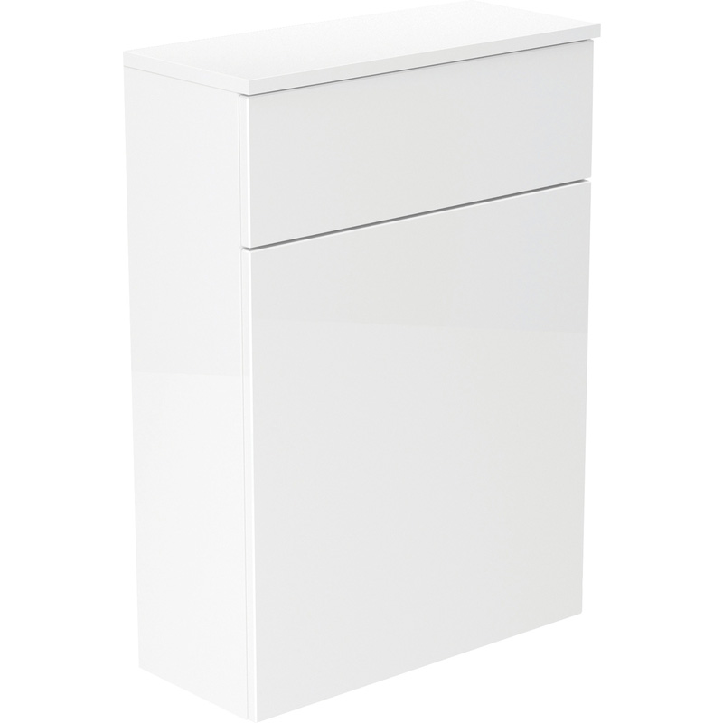 Newland WC Unit and Worktop White Gloss 600mm