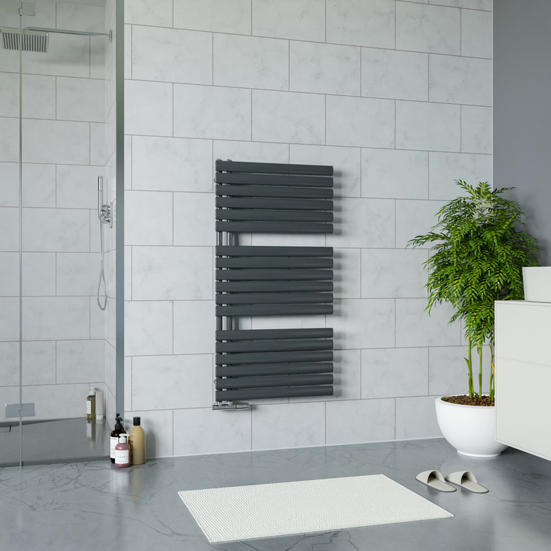 Ximax Bristol Open Panel Towel Radiator 1164 x 600mm 2222Btu Anthracite