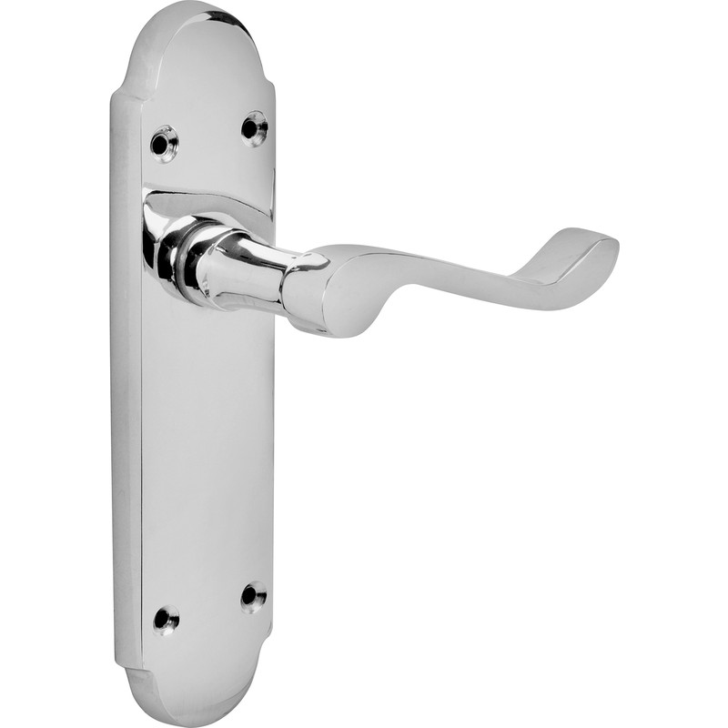 Eclipse Beaufort Door Handles Latch Polished