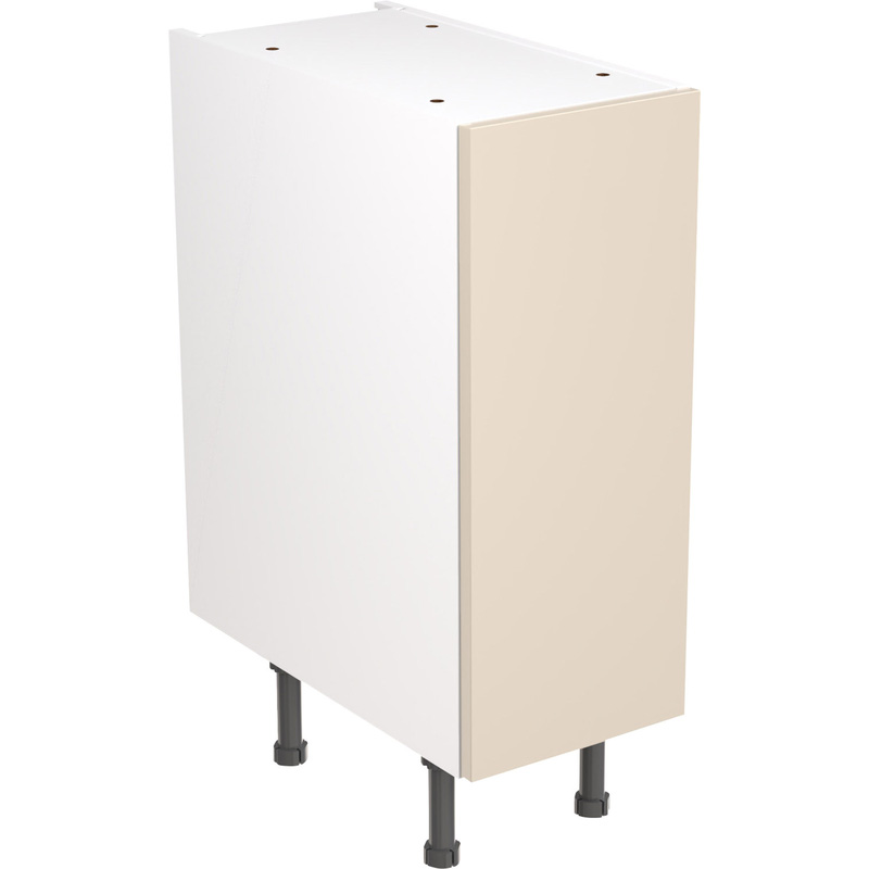 Kitchen Kit Ready Made Slab Kitchen Cabinet Base Unit Super Gloss Cashmere 300mm