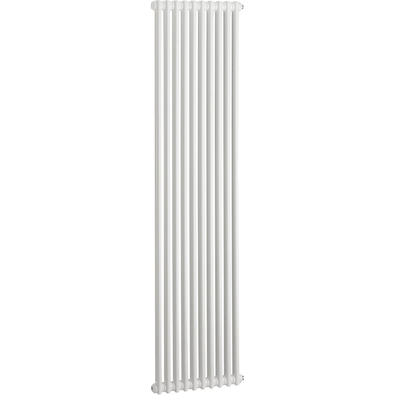 Arlberg 2-Column Vertical Radiator 2000 x 486mm 4710BtuWhite