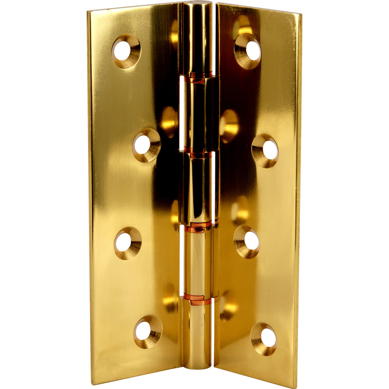 Double Phosphor Bronze Washered Hinge Brass 102 x 67mm
