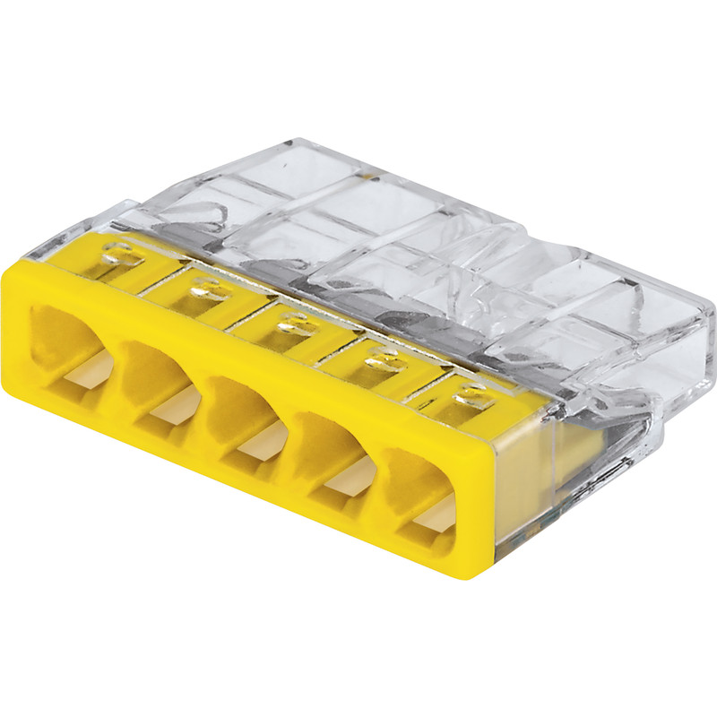 Wago 2273 5 Way Compact PushWire Connectors 0.5 to 2.5mm²