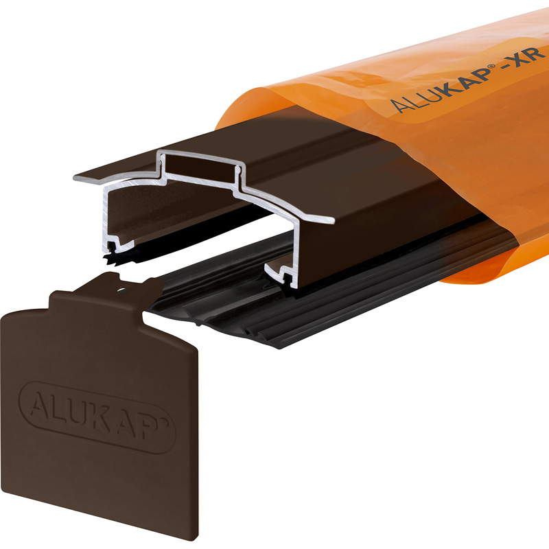 Alukap-XR Hip Bar 2.0m Alu E/Cap 55mm RG Brown