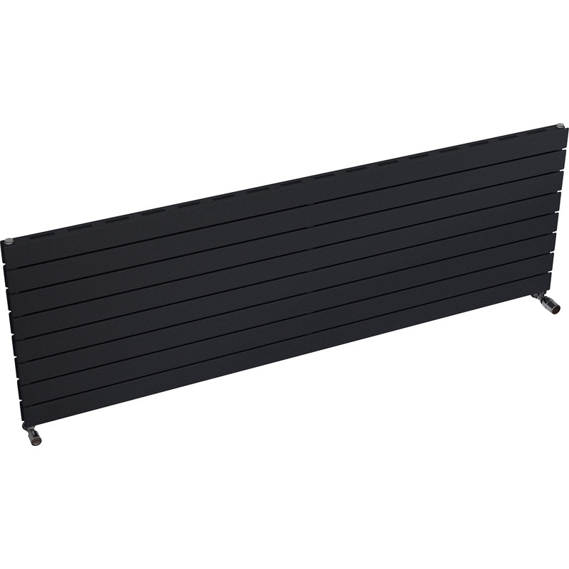 Ximax Oxford Slim Duo Horizontal Designer Radiator 595 x 1800mm 5635Btu Anthracite