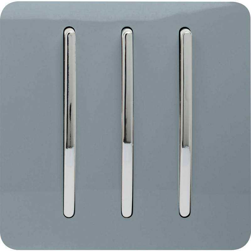 Trendiswitch Cool Grey 3 Gang 2 Way 10 Amp Switch 3 Gang 2 Way