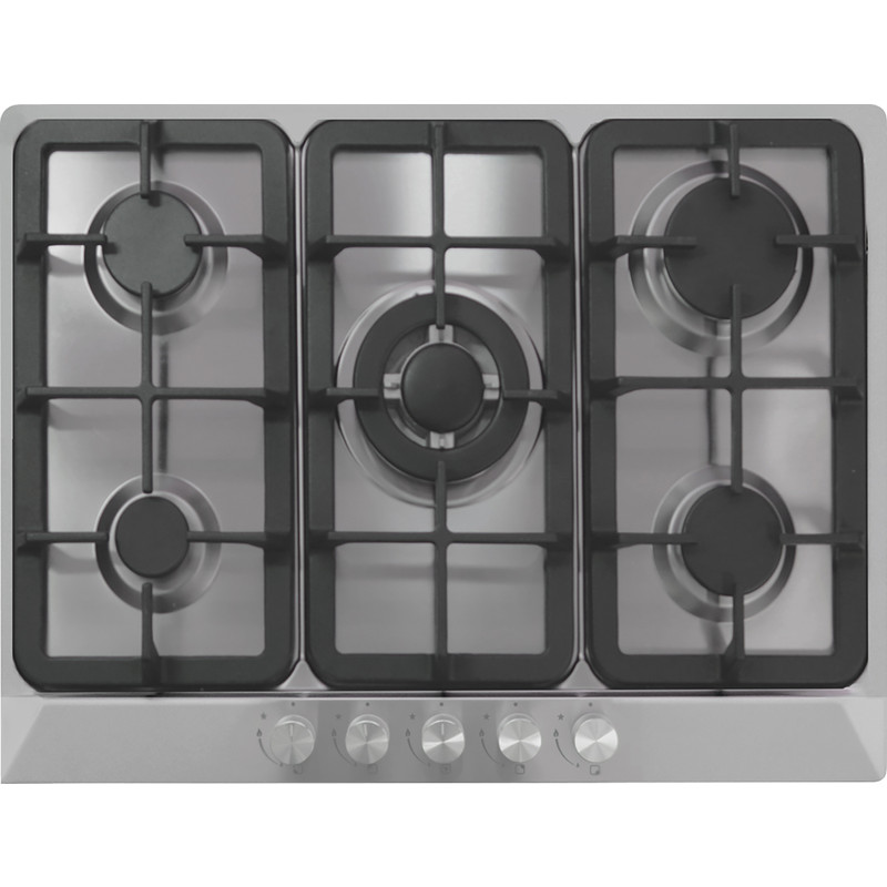 Cata 5 Burner Gas Hob Stainless Steel