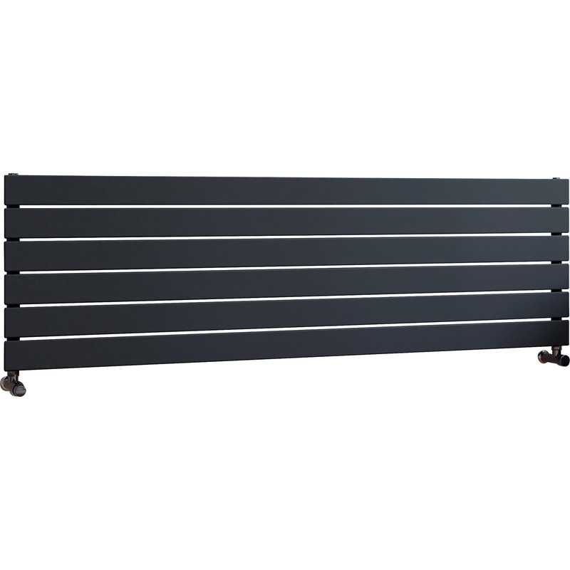Ximax Oxford Single Horizontal Designer Radiator 445 x 1500mm 2515Btu Anthracite