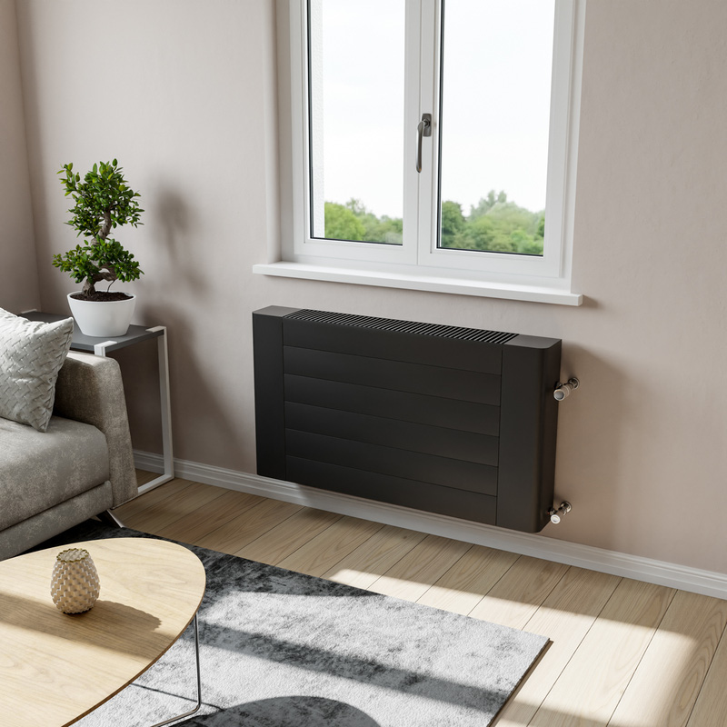 Ximax Glasgow LST Convector 600 x 1080mm 4184Btu Black